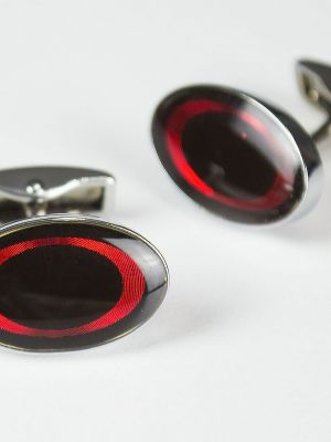 Kırmızı-Siyah Kol Düğmesi